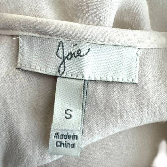 Joie Cream silk lace sleeveless top size small blouse 100% silk - Picture 5 of 9